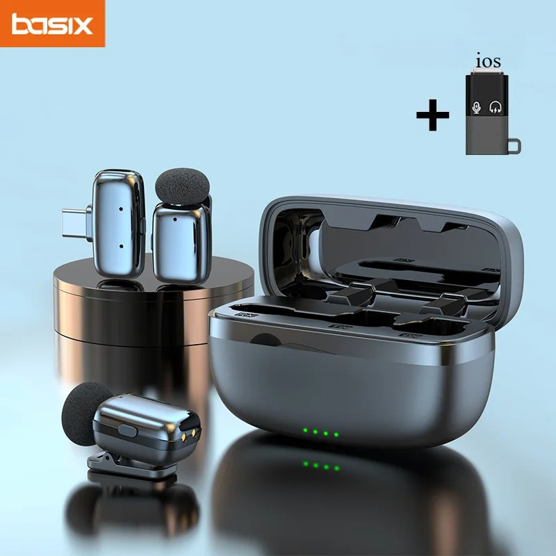 Phone Cases Casely - Wireless Lavalier Microphone Set with Charging