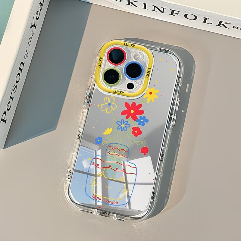 Phone Cases Otterbox - Summer Daisy Cat Vase Design Mirror