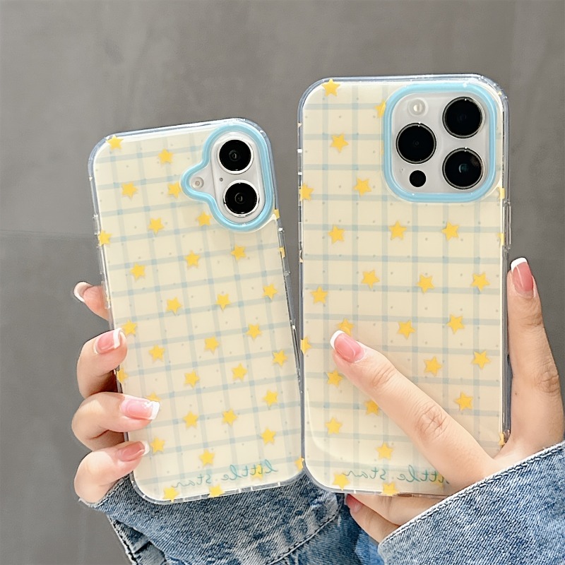 Phone Cases Otterbox - Yellow Star Checkered Pattern Phone Case