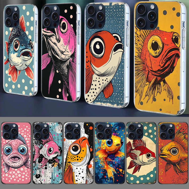 Phone Cases Drawing Ideas - Pop Art Drawing Ideas Fish Clear