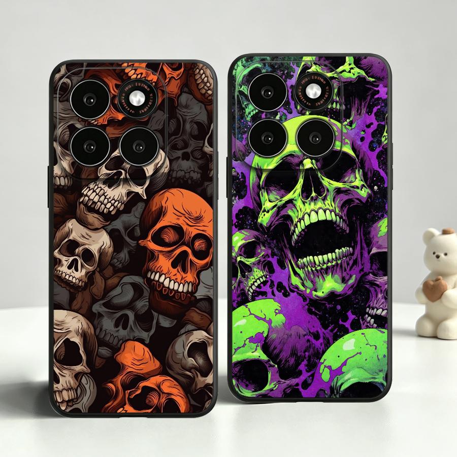 Phone Cases Motorola - Vintage Skull Stack Phone Cover Case