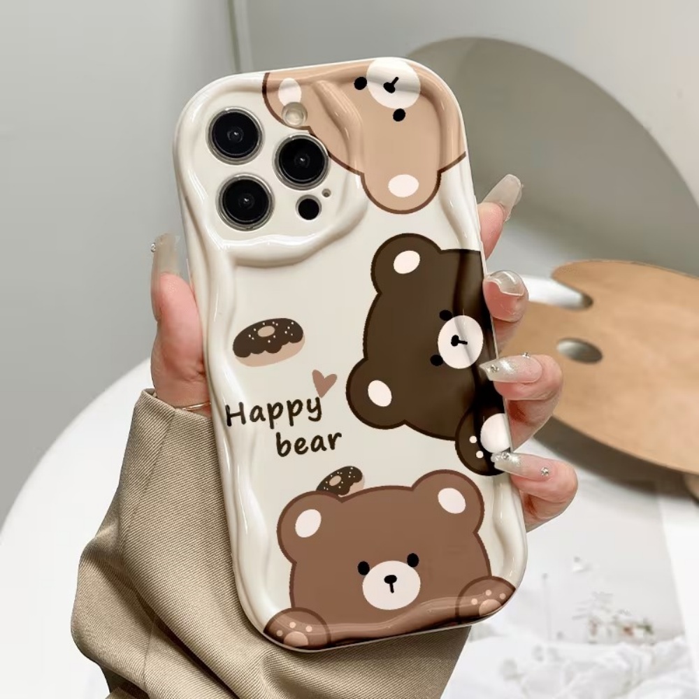 Phone Cases Otterbox - Cute Bear Cool Tiger Pattern Phone