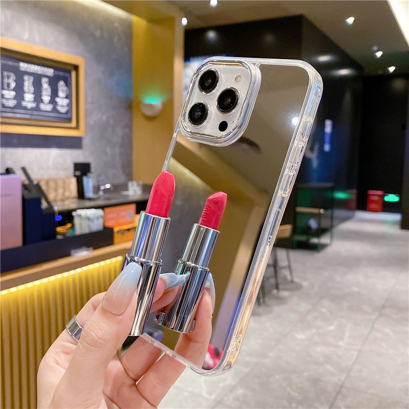 Cute Flower Makeup Mirror Phon - Phone Cases Aesthetic ulasan dan harga