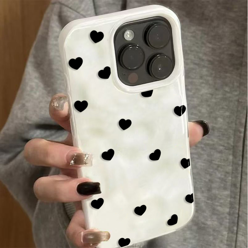 Aesthetic Cute Black Heart Sho - Phone Cases Aesthetic ulasan dan harga