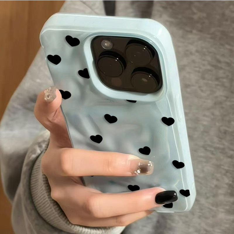 Aesthetic Cute Black Heart Sho - Phone Cases Aesthetic ulasan dan harga