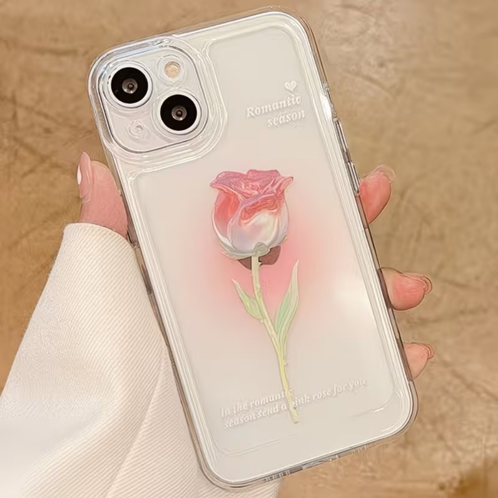 Aesthetic Watercolor Rose Tran - Phone Cases Aesthetic ulasan dan harga