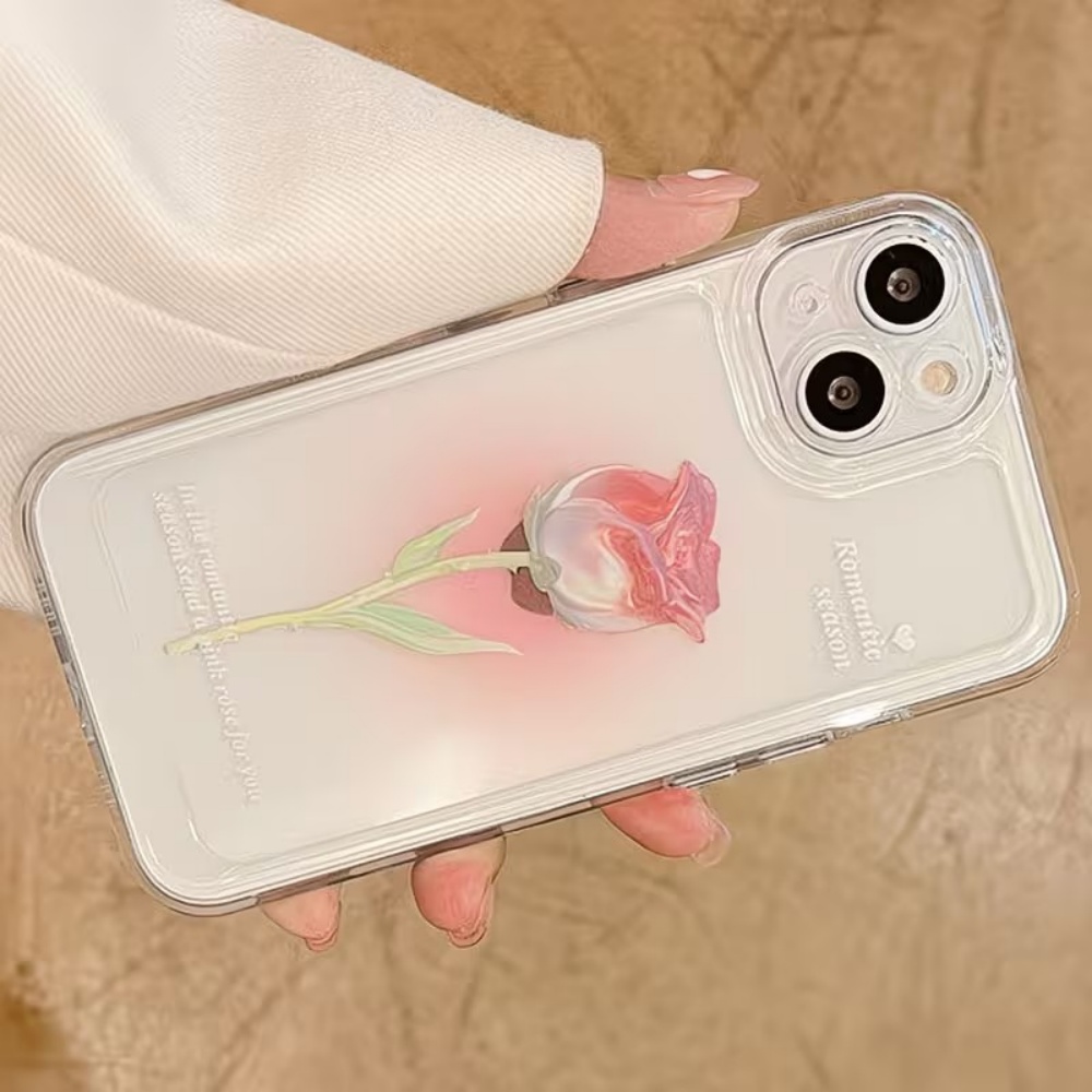 Aesthetic Watercolor Rose Tran - Phone Cases Aesthetic ulasan dan harga