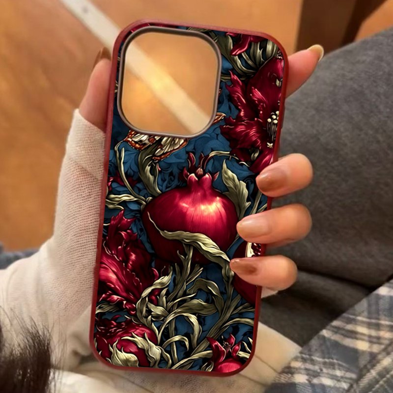 Vintage Pomegranate TPU Art Ph - Phone Cases Aesthetic ulasan dan harga