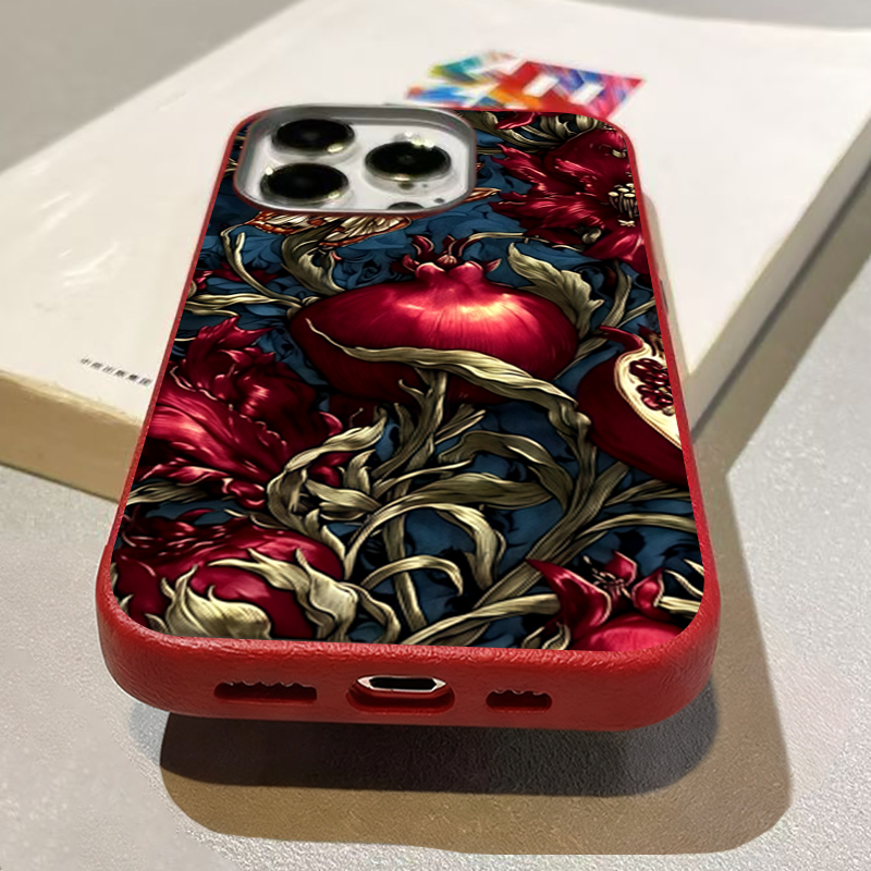 Vintage Pomegranate TPU Art Ph - Phone Cases Aesthetic ulasan dan harga