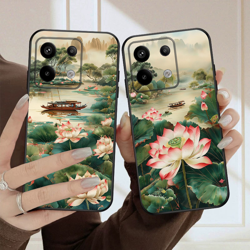 Ship and Red Lotus For Redmi N - Phone Cases India ulasan dan harga