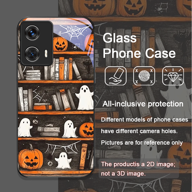 Halloween Pumpkin Ghost Booksh - Phone Cases Motorola ulasan dan harga
