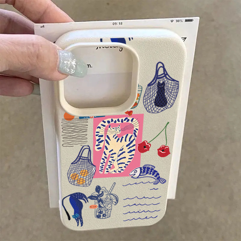 Cute Cherry Cat Print Phone Ca - Phone Cases Otterbox ulasan dan harga