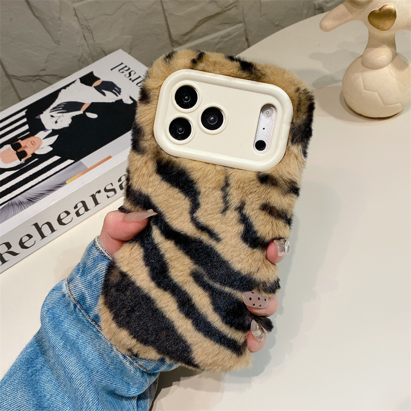 Luxury Zebra Pattern Fluffy Pl - Phone Cases Iphone 16 ulasan dan harga