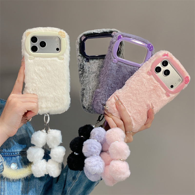 Luxury Solid Colors Furry Plus - Phone Cases Iphone 16 ulasan dan harga