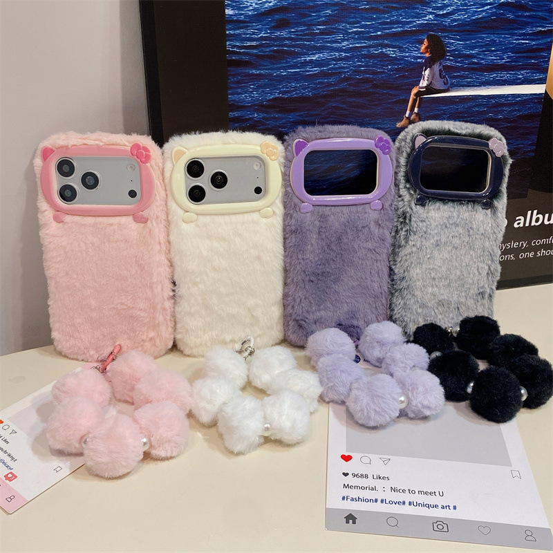 Luxury Solid Colors Furry Plus - Phone Cases Iphone 16 ulasan dan harga