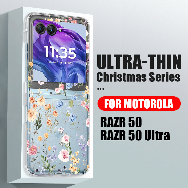 White Flowers Pattern Phone Ca - Phone Cases Motorola ulasan dan harga