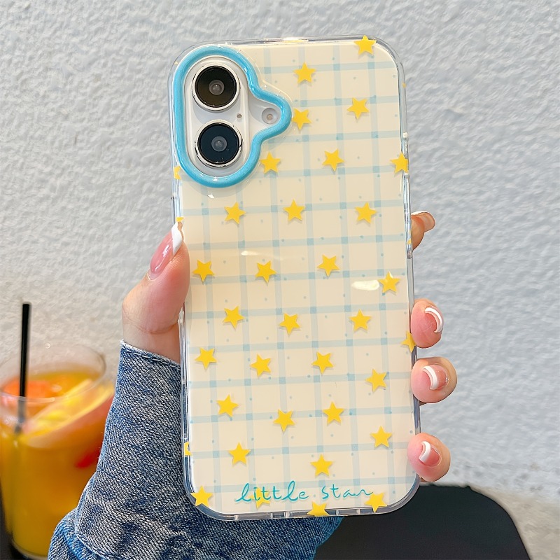 Yellow Star Checkered Pattern  - Phone Cases Otterbox ulasan dan harga