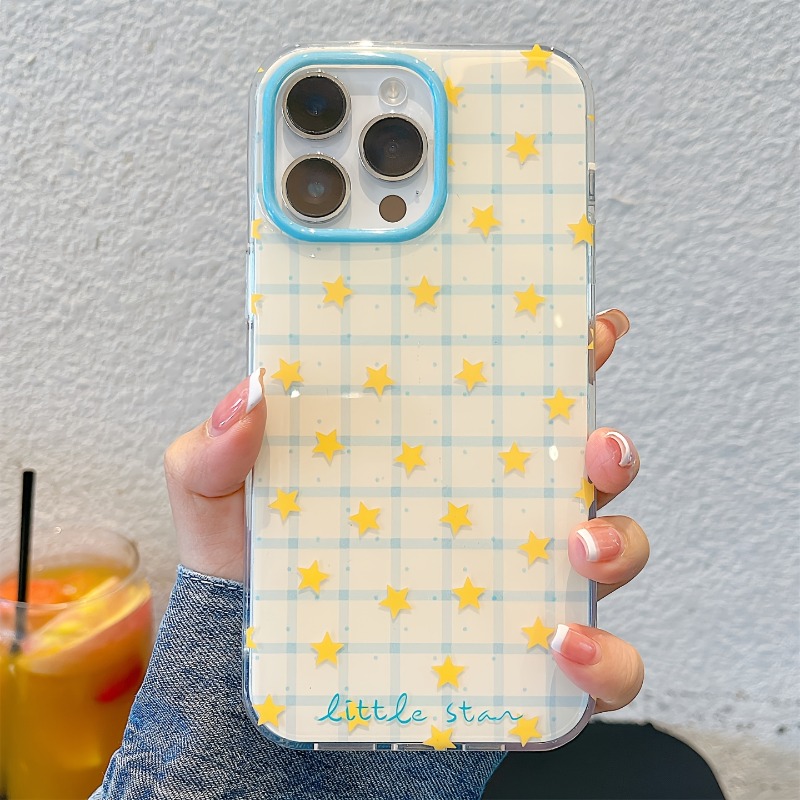 Yellow Star Checkered Pattern  - Phone Cases Otterbox ulasan dan harga