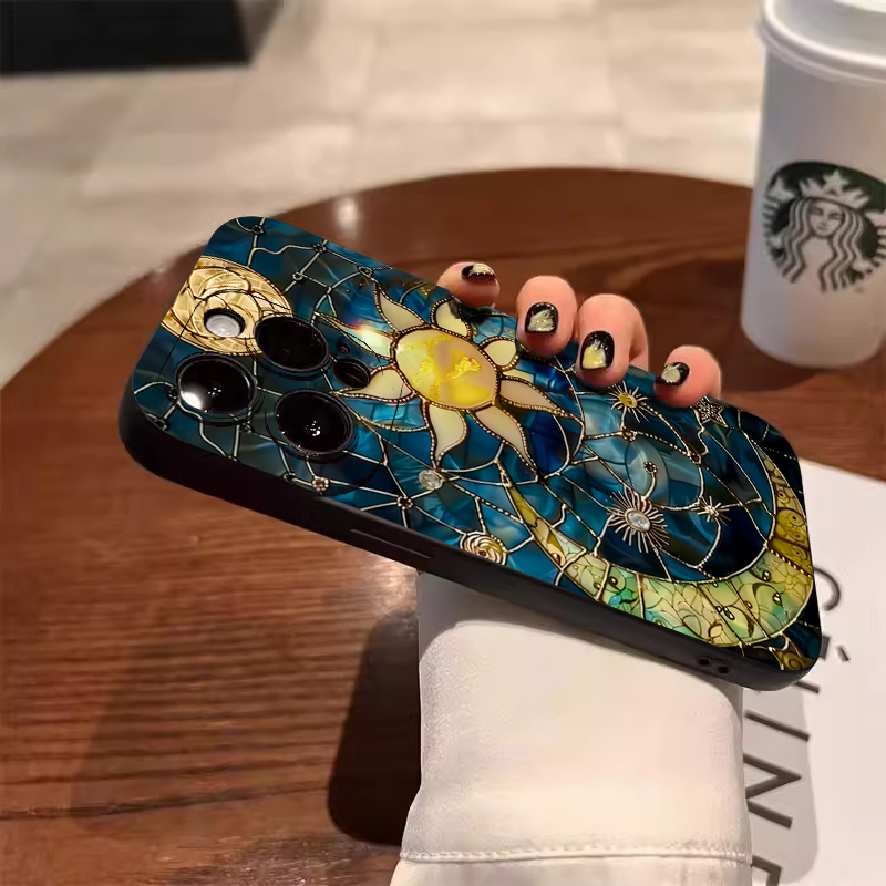 Aesthetic Sun Moon Print Phone - Phone Cases Aesthetic ulasan dan harga