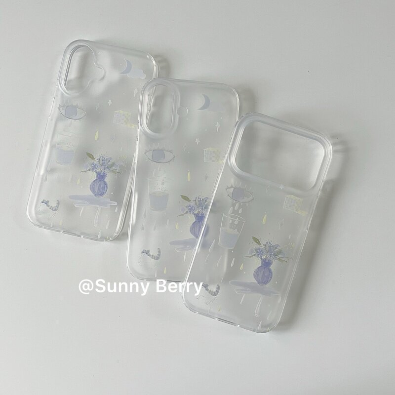 Korean Ins Blue Tear Vase Illu - Phone Cases Otterbox ulasan dan harga