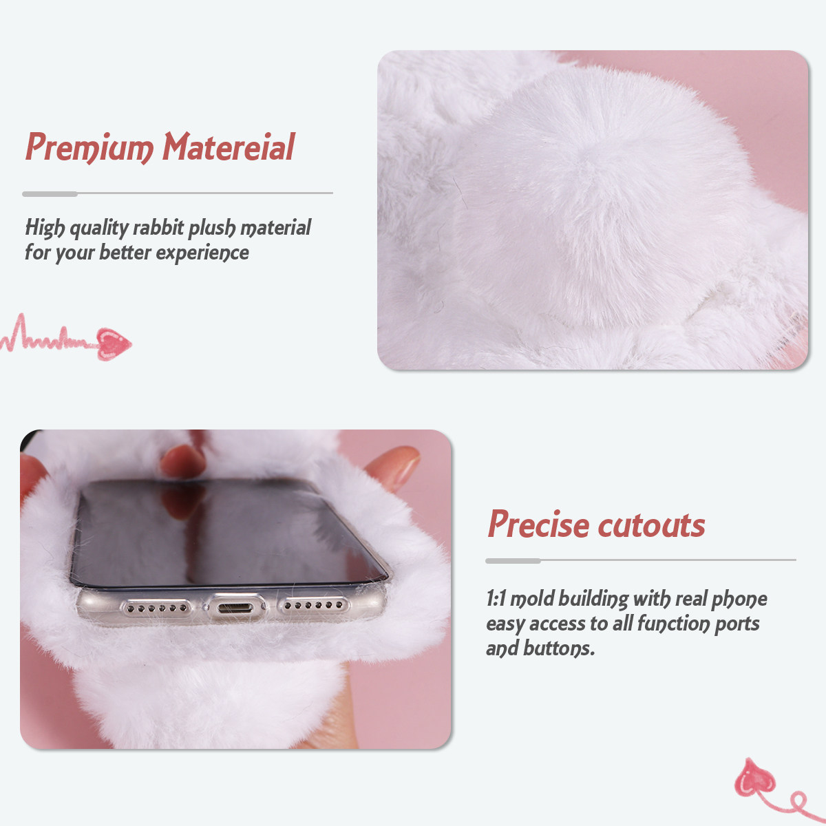 White 6.1 Inch Adorable Rabbit - Phone Cases Metal ulasan dan harga
