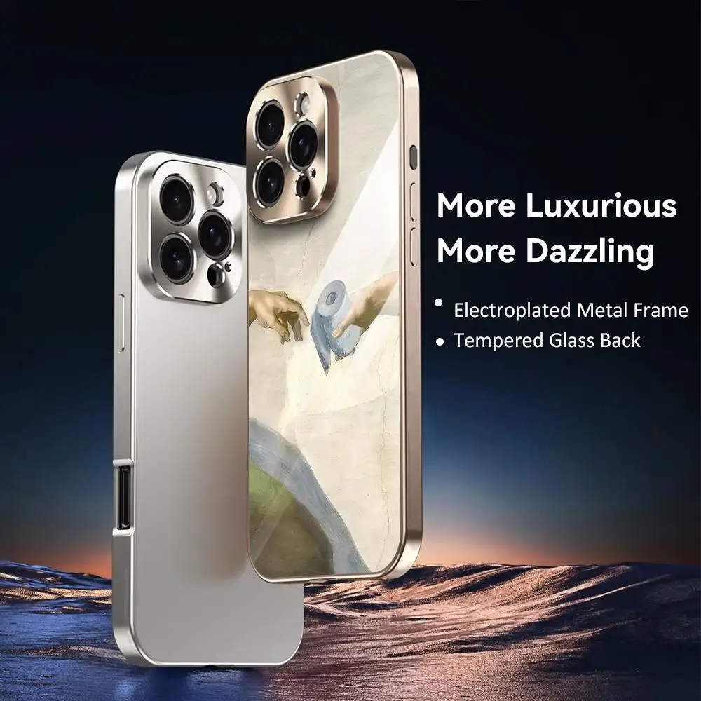 Hand of God and Adam Phone Cas - Phone Cases Metal ulasan dan harga