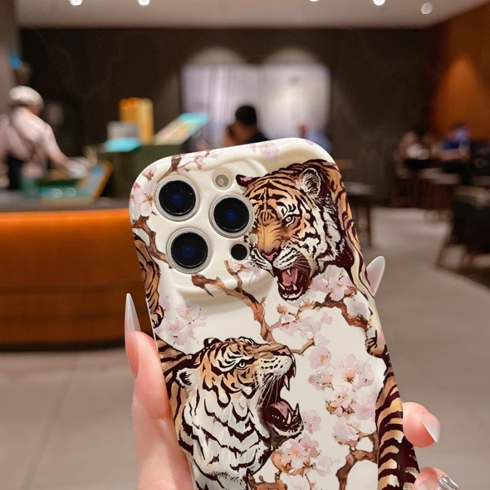 Cute Bear Cool Tiger Pattern P - Phone Cases Otterbox ulasan dan harga