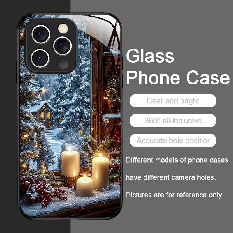 Christmas Tree Gift Snowy Town - Phone Cases Iphone 16 ulasan dan harga