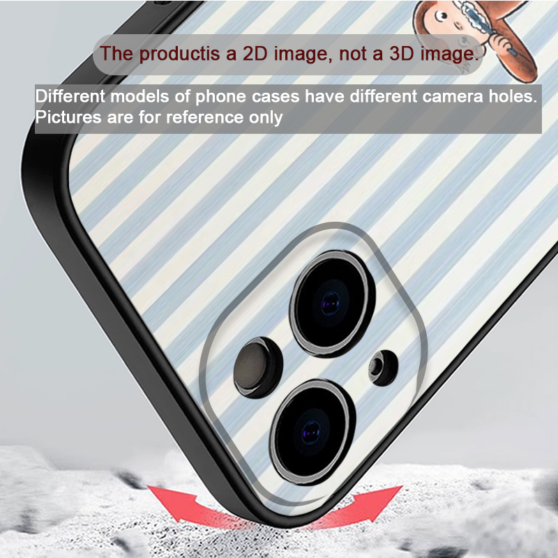 Cartoon Striped Monkey Holding - Phone Cases Iphone 16 ulasan dan harga