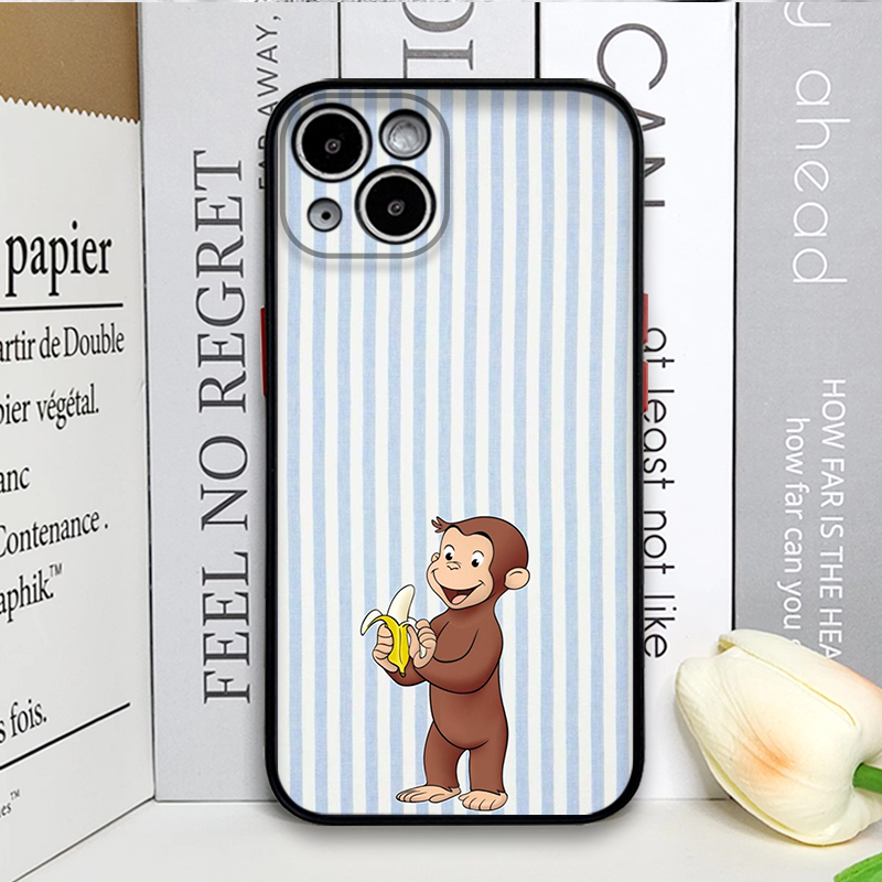 Cartoon Striped Monkey Holding - Phone Cases Iphone 16 ulasan dan harga