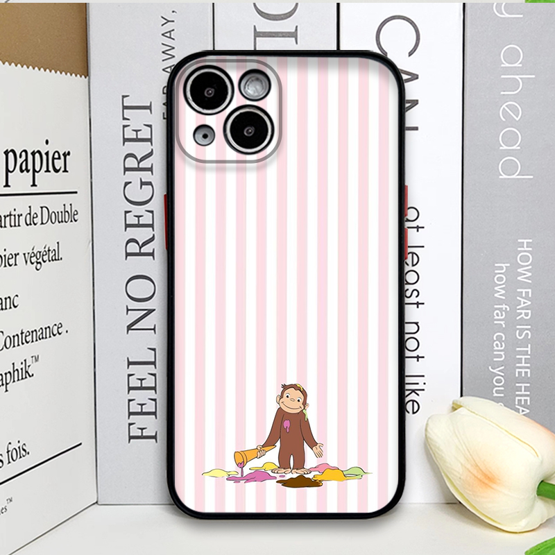 Cartoon Striped Monkey Holding - Phone Cases Iphone 16 ulasan dan harga